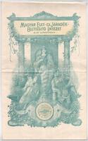 Budapest 1921. Magyar Élet- és Járadék-Biztosító Intézet kitöltött életbiztosítási kötvénye T:III