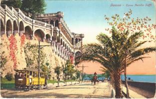 Genova, Genoa; Corso Aurelio Saffi / street view, tram (EK)