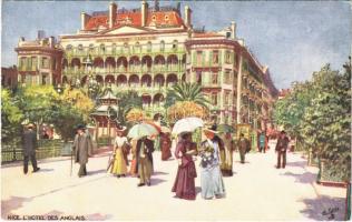 Nice, Nizza; LHotel des Anglais / hotel. Raphael Tuck & Sons Oilette Nice III. Serie 938P. No. 60. Collection Villes de France) (EB)