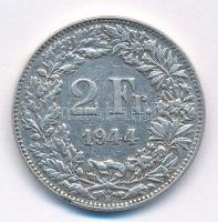 Svájc 1944B 2Fr Ag T:2,2- ph. Switzerland 1944B 2 Francs Ag C:XF,VF edge error Krause KM#21