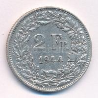 Svájc 1944B 2Fr Ag T:2,2- Switzerland 1944B 2 Francs Ag C:XF,VF Krause KM#21