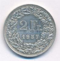 Svájc 1957B 2Fr Ag T:2 Switzerland 1957B 2 Francs Ag C:XF Krause KM#21