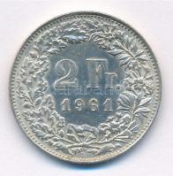 Svájc 1961B 2Fr Ag T:2 Switzerland 1961B 2 Francs Ag C:XF Krause KM#21