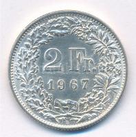 Svájc 1967B 2Fr Ag T:1- Switzerland 1967B 2 Francs Ag C:AU Krause KM#21