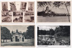 11 db RÉGI magyar város képeslap vegyes minőségben / 11 pre-1945 Hungarian town-view postcards in mixed quality