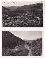 Palotailva, Lunca Bradului; fűrésztelep / sawmill - 2 db régi képeslap / 2 pre-1945 postcards