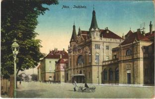 1931 Pécs, indóház, vasútállomás (EK)