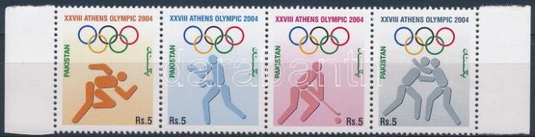 Summer Olympics, Athens set margin stripe of 4, Nyári Olimpia, Athén sor ívszéli négyescsík