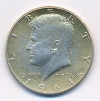 Amerikai Egyesült Államok 1964D 1/2$ Ag "Kennedy" T:2 patina USA 1964D 1/2 Dollar Ag "...