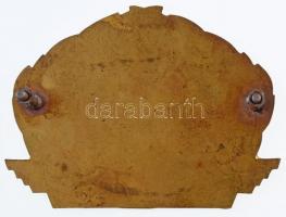 ~1980. "500 ezer kilométer balesetmentesen" kitüntető autójelvény (72x97mm) T:2