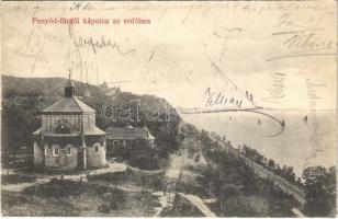 1913 Fonyód-fürdő, kápolna az erdőben. Kapható Kajos cukrásznál