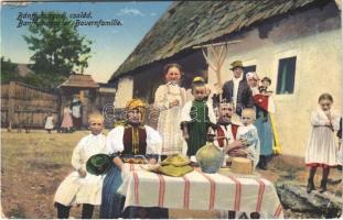 1917 Bánffyhunyadi család / Bánffyhunyader Bauernfamilie / Transylvanian folklore from Huedin, family (EB)