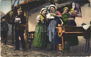 Pusztai élet, postás, magyar folklór / Hungarian folklore, postman (Rb)