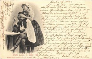 1898 Blaha Lujza és Vidor Pál. Strelisky felvétele