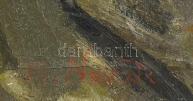 M. Novák András (1944-): Csendélet. Olaj, vászon, jelzett, szélén kissé sérült, 60×60 cm