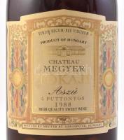 1988 Chateau-Megyer 5 puttonyos Tokaji Aszú, bontatlan palack fehérbor, 0,5 l.. Szakszerűen tárolt