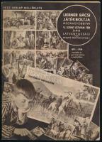 1936 Liebner Bácsi Játékboltja, illusztrált, képes játékkatalógus, a Pesti Hírlap melléklete, kisebb szakadással, kissé foltos lapokkal, 32 p.