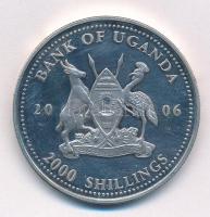 Uganda 2006. 2000Sh "A labdarúgás halhatatlanjainak csarnoka - Anglia 1960-as évek", bizon...