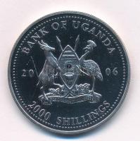 Uganda 2006. 2000Sh "A labdarúgás halhatatlanjainak csarnoka - Anglia 1960-as évek", bizon...