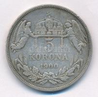 1900KB 5K Ag "Ferenc József" T:3 ph., patina Adamo K7