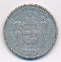 1930. 5P Ag "Horthy jobbra" T:3 Adamo P8