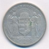 1930. 5P Ag "Horthy jobbra" T:3 Adamo P8
