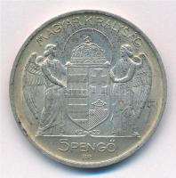 1939. 5P Ag "Horthy balra" T:1- patina Adamo P8.2