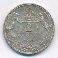 1913KB 2K Ag "Ferenc József" T:1-,2 patina Adamo K6
