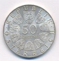 Ausztria 1967. 50Sch Ag "100 éves a Kék Duna keringő" T:1- Austria 1967. 50 Schilling Ag &...