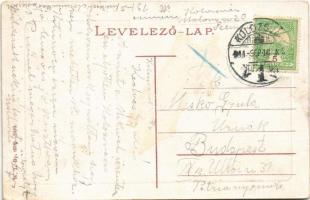 1911 Kolozsvár, Cluj; Szamosi vashíd, Fonciere pesti biztosító. W.L. Bp. 6390. 1910 / Somes bridge, ...