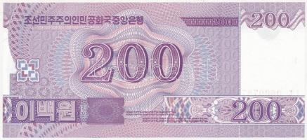 Észak-Korea 2008. 200W T:I 
North Korea 2008. 200 Won C:UNC
