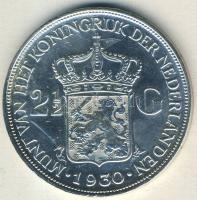 Hollandia 1930. 2 1/2G Ag "Wilhelmina" T:2/3