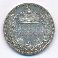 1915KB 1K Ag "Ferenc József" T:1- patina Adamo K5.1