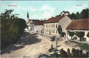 1908 Alsólendva, Lendva, Dolnja Lendava; Deák tér, üzlet. Balkányi Ernő kiadása / square, shop