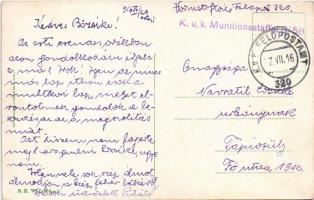 1916 Siegreiche Heimkehr! K.u.K. Kriegsmarine / WWI Austro-Hungarian submarines, naval flag. B.K.W.I...