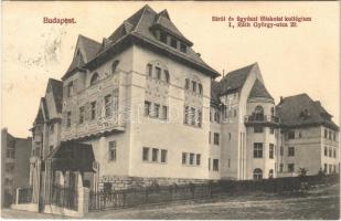 1913 Budapest XII. Kissvábhegy, Bírói és ügyészi főiskolai kollégium. Ráth György utca 20.