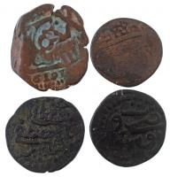 India ~17-19. század 4xklf érmetétel T:3 India ~17th-19th century 4xdiff coin lot C:F