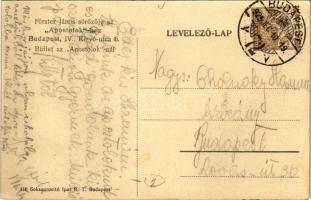 1925 Budapest V. Förster János sörözője az "Apostolokhoz", büfé (büffet) az Apostoloknál, ...