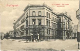 1909 Budapest VIII. M.K. Egyetem I. Női klinika a Baross utcában