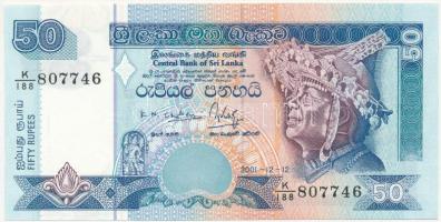 Srí Lanka 2001. 50R T:I  Sri Lanka 2001. 50 Rupees C:UNC