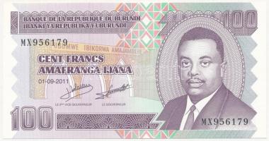 Burundi 2011. 100Fr T:I,I-  Burundi 2011. 100 Francs C:UNC,AU