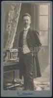 cca 1910 Harth Frigyes fotója, Auerlich Wilmos nagyszebeni műterméből kabinetfotó 11x21 cm