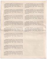 Budapest 1944. "A Magyar Királyság 3%-kal Kamatozó Törlesztéses Kölcsöne (Buzakötvény)" ál...