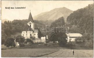 1917 Leonstein, Kirche. Spezial Chlorbrom Postkarte Danubius G.W.L. / church