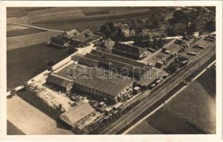 Pieterlen, Ziegel- & Deckensteinwerke Lauper & Cie. / Brick & ceiling stone works, factory. aerial view