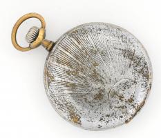 E. Moser fém zsebóra, javításra szoruló szerkezettel, sérült. d: 50 mm