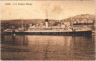 1931 Susak (Fiume, Rijeka), SS Kraljica Marija / steamship (Rb)