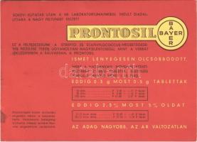 1941 Prontosil gyógyszer reklám. Bayer Leverkusen. Magyar Pharma Gyógyárú rt. / medicine advertisement