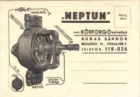 Neptun szab. Körforgó szivattyú. Rudas Sándor reklámja / Hungarian circulating pump advertisement (EK)