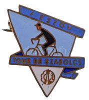 ~1960. / ESZÖV - Tour de Szabolcs zománcozott kerékpáros jelvény T:1-